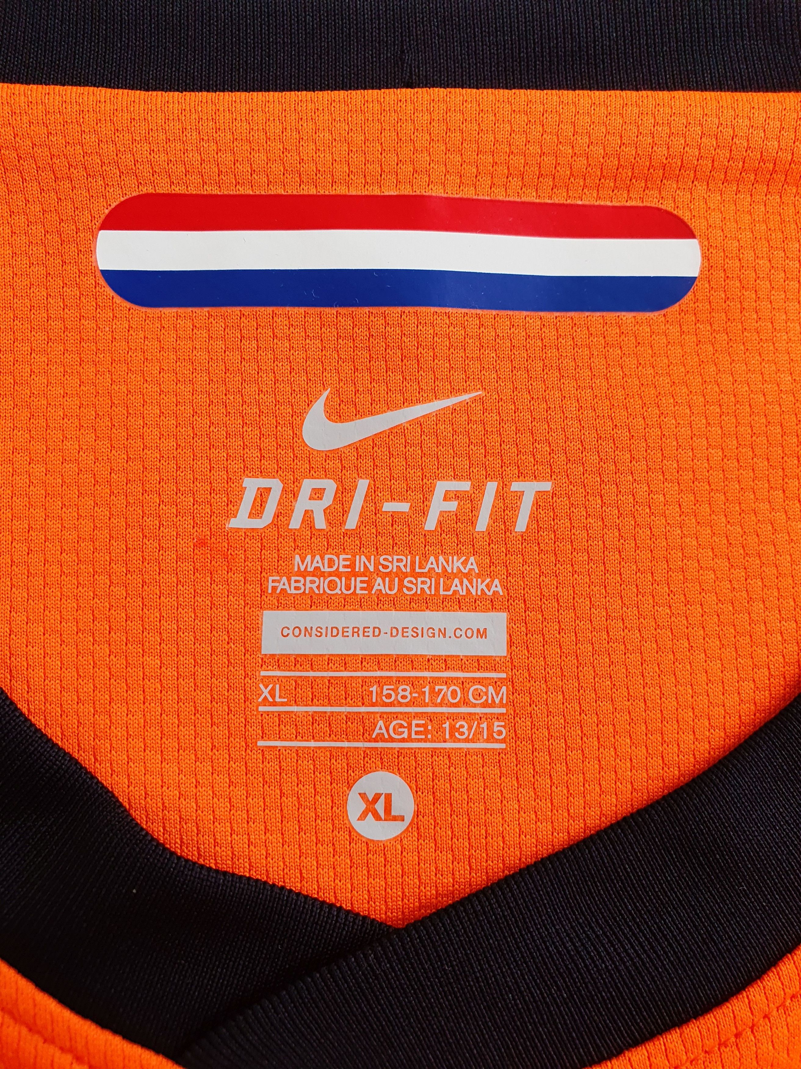 Nike 2010-2011 KNVB Netherlands Home Shirt Jersey - Kid's XL Size US S / EU 44-46 / 1 - 4 Thumbnail