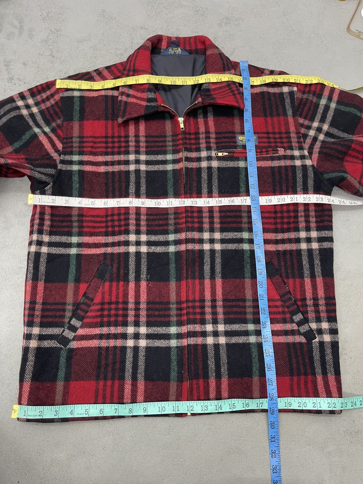 Japanese Brand × Oshkosh × Vintage STEALS💥VTG OSHKOSH B’GOSH WOOL JACKET TARTANS Size US L / EU 52-54 / 3 - 12 Thumbnail