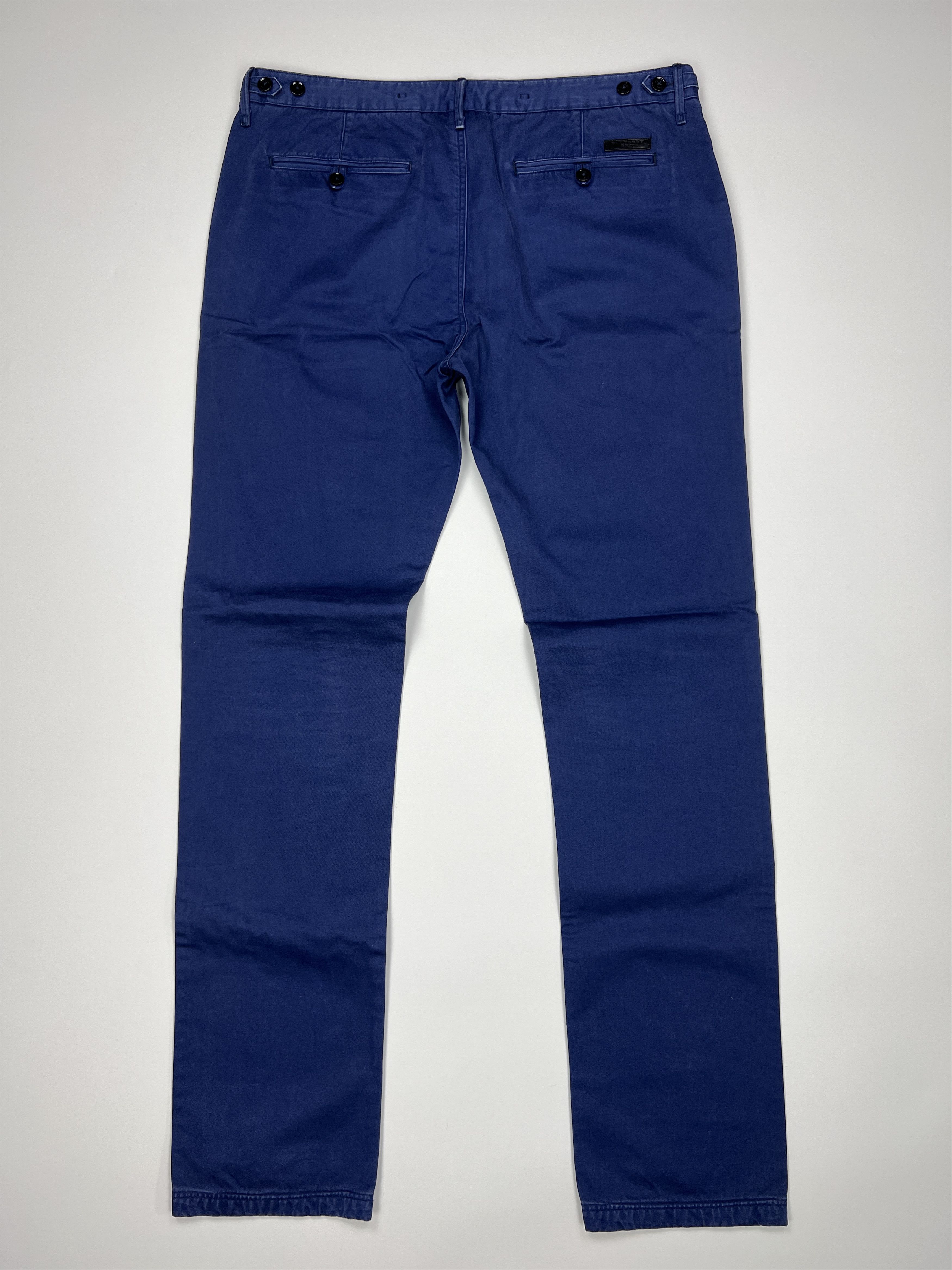 Burberry Burberry Brit Navy Chino Cotton Trousers Pants Size US 36 / EU 52 - 2 Thumbnail