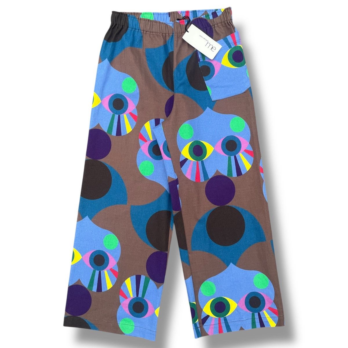 Issey Miyake RARE Issey Miyake Me Eyes AOP Graphic Print Baggy Pants Size US 28 / EU 44 - 2 Thumbnail