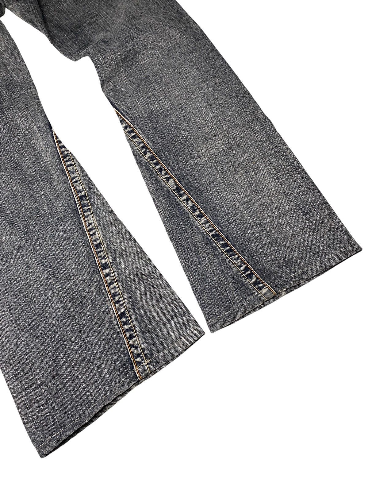 If Six Was Nine 2000's Semantic Design Flared Snakeskin Spiral Jeans Size US 28 / EU 44 - 9 Thumbnail