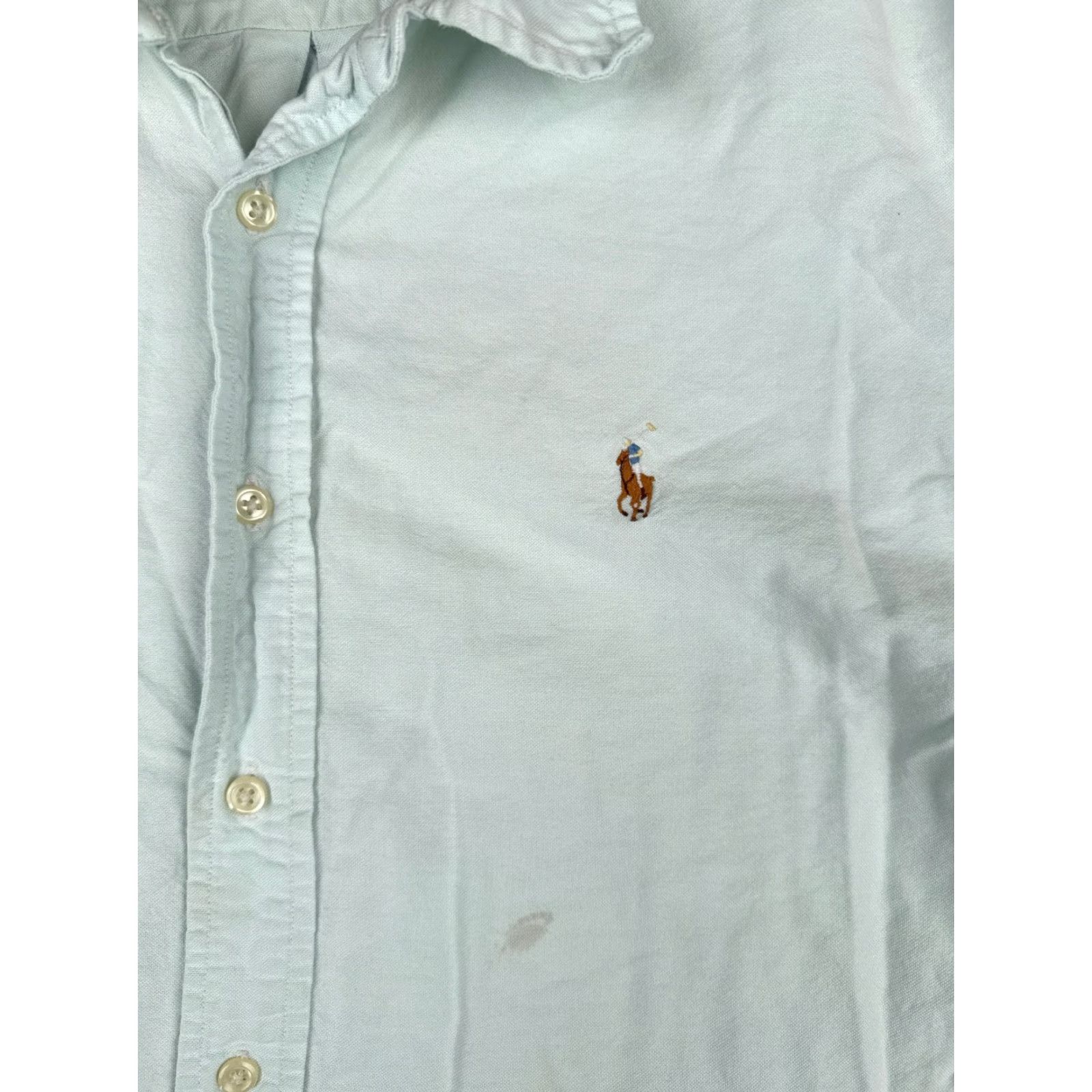 Polo Ralph Lauren VINTAGE Polo Ralph Lauren Shirt Men L Blue Button-Up 100% Cotton Regular Fit Adult Large Blue 1990s Camping Outdoor Mens Size US L / EU 52-54 / 3 - 6 Thumbnail