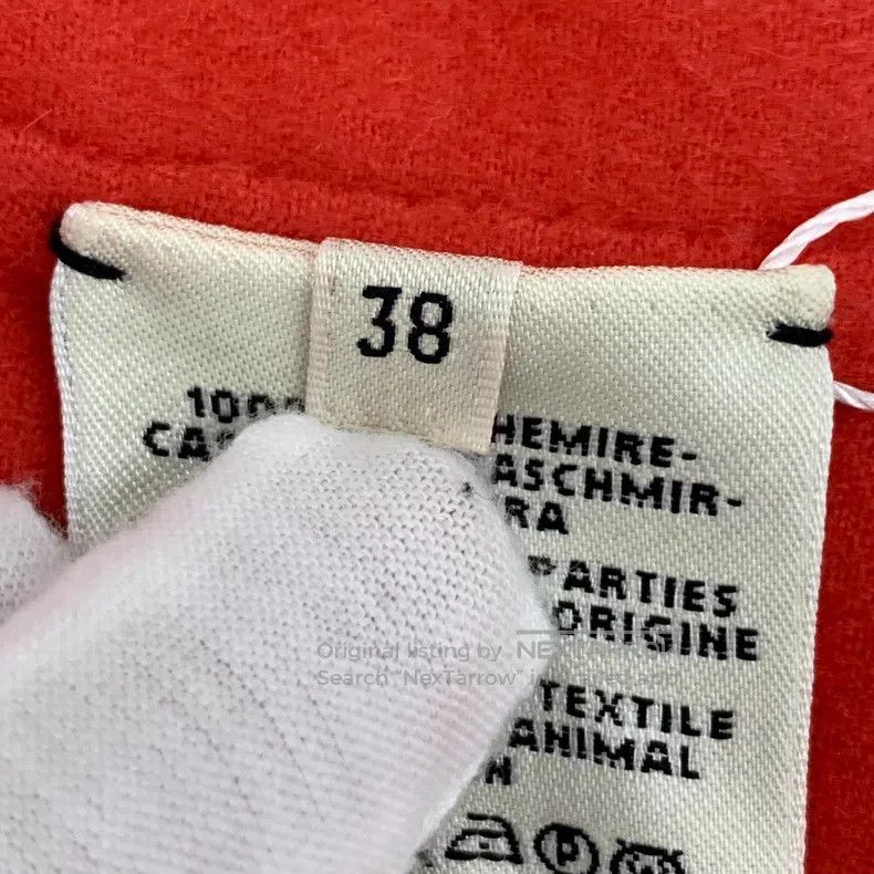 Hermes Hermes Red Cashmere V-Neck Long Sleeve Tweed Jacket Size XXS / US 00 / IT 34 - 6 Thumbnail