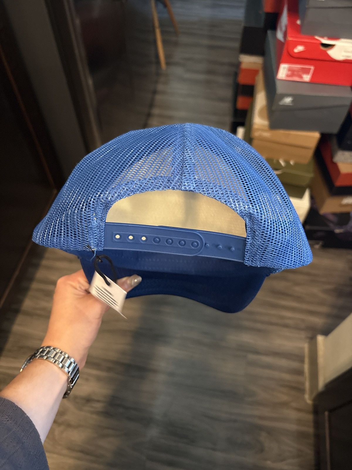Gallery Dept. Gallery Dept Logo Trucker Hat Blue OS Size ONE SIZE - 2 Thumbnail
