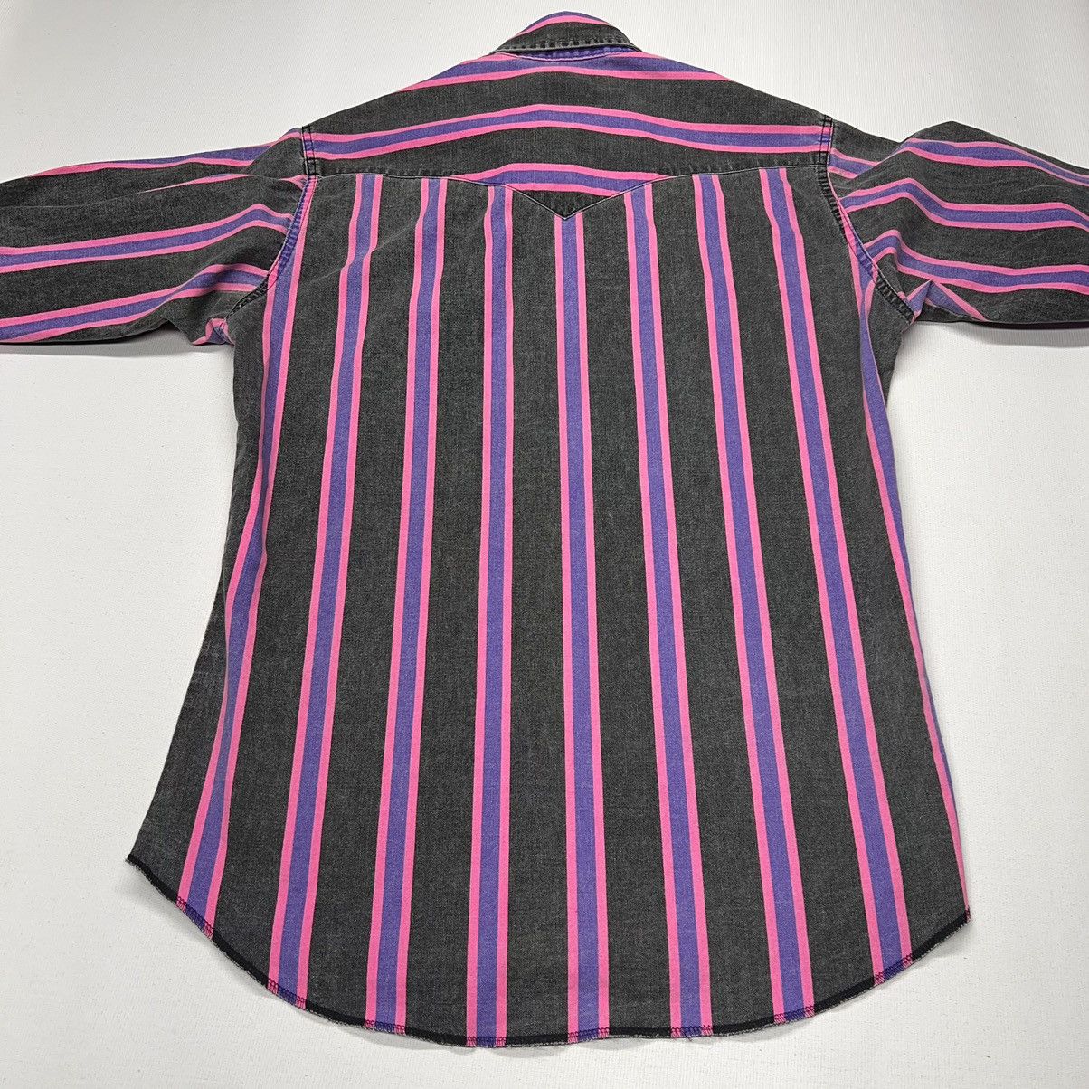 Vintage × Wrangler Wrangler Brushpopper Shirt 15.5 33 Pink Purple Western Rodeo Size US M / EU 48-50 / 2 - 12 Thumbnail
