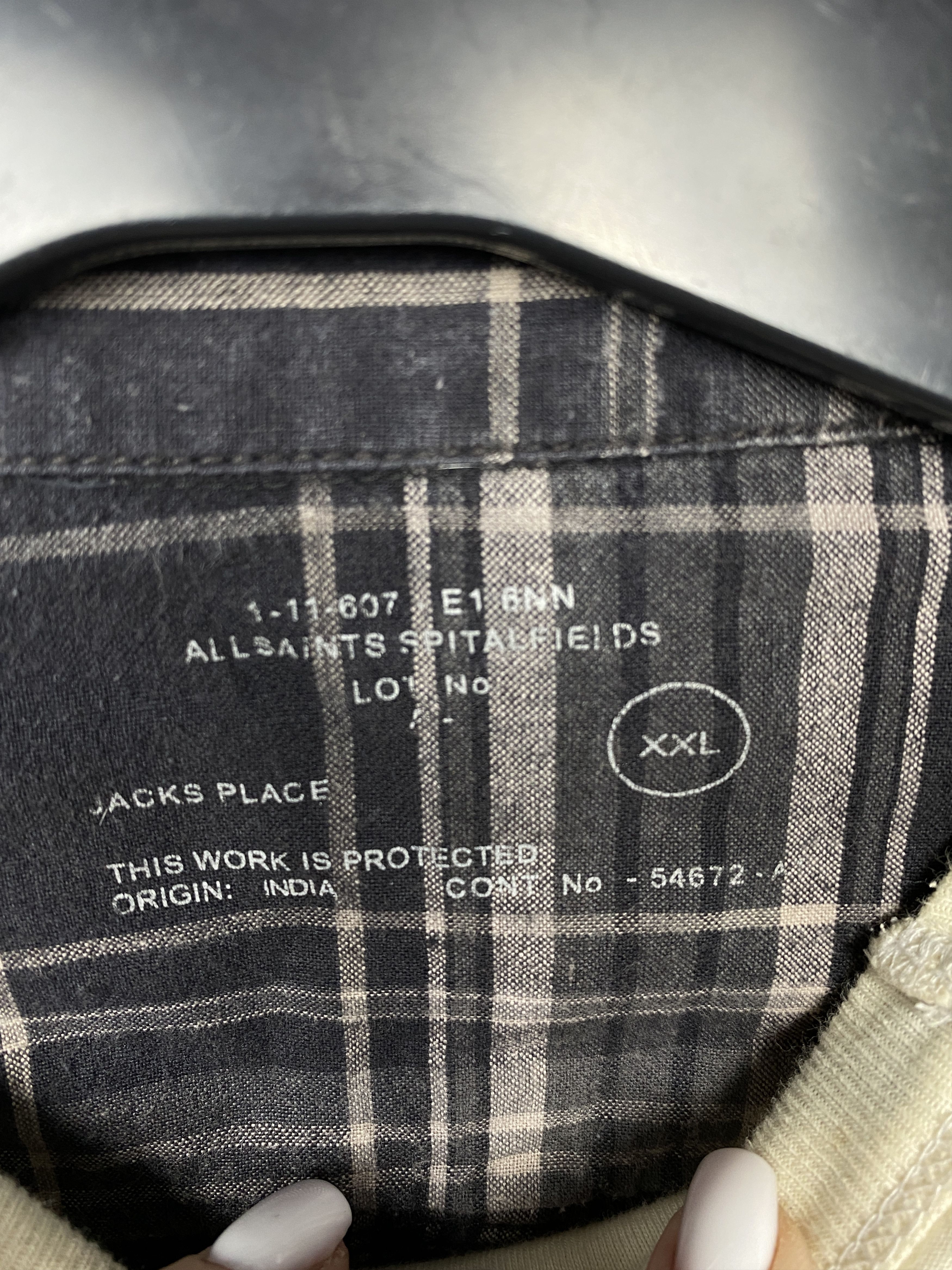 Allsaints Allsaints Vintage Mens Plaid Hawaiian Short Sleeve Shirt Size US XXL / EU 58 / 5 - 3 Thumbnail
