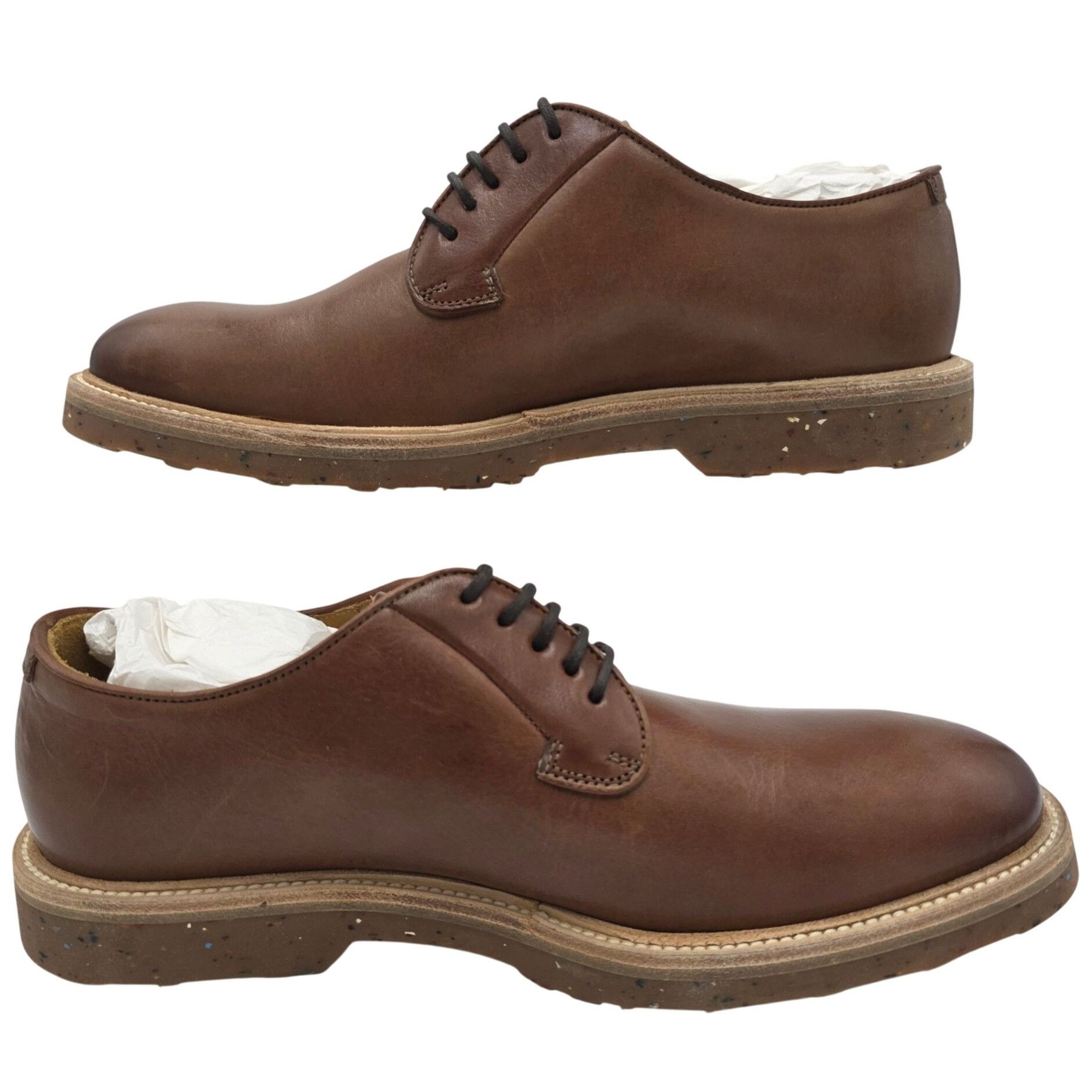 Barneys New York NEW Barneys New York 7656 Maine Burnished Brown Leather Derb Size US 8.5 / EU 41-42 - 6 Thumbnail