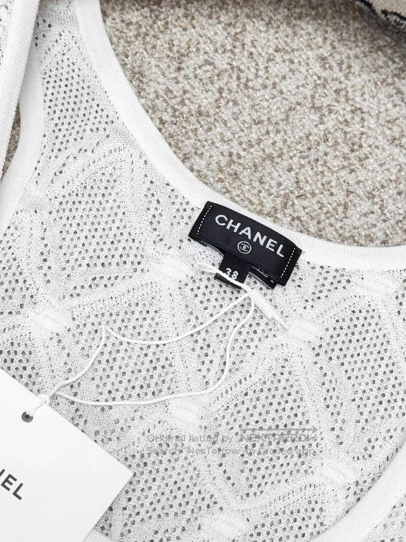 Chanel Chanel Black and white stitching hollow dress Size XS / US 0-2 / IT 36-38 - 4 Thumbnail