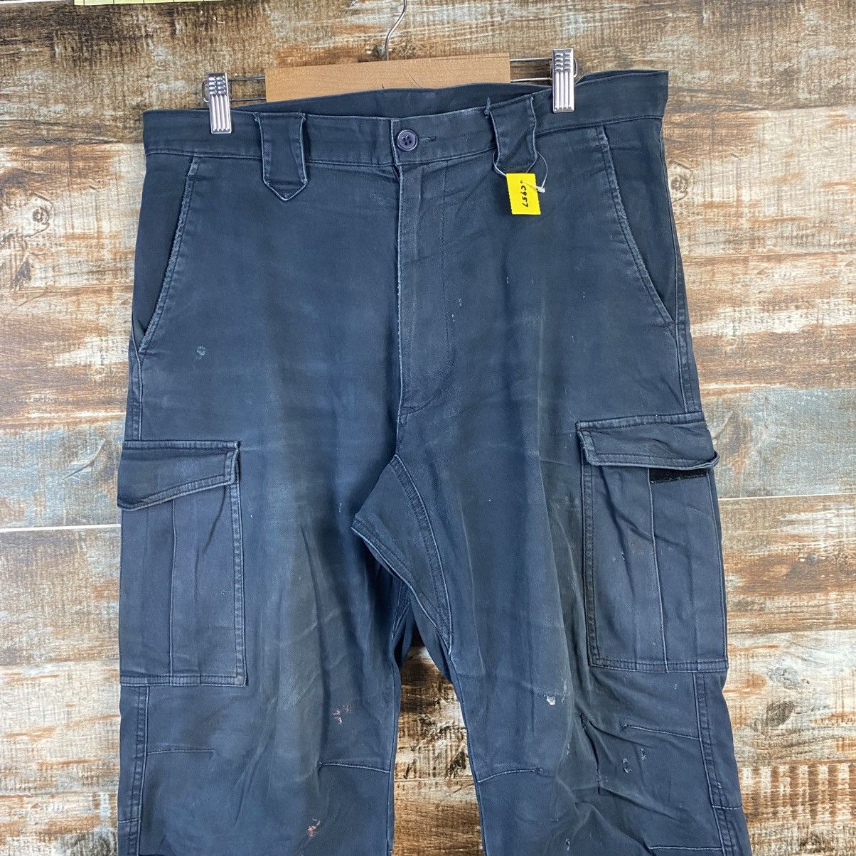 Japanese Brand DL Japanese Brand Dark Blue Cargo Multipocket Pants #C957 Size US 34 / EU 50 - 4 Thumbnail