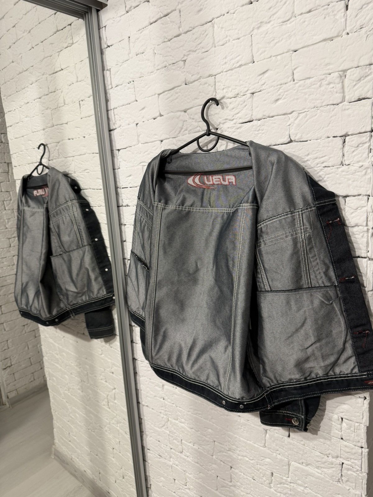 Fubu FUBU Y2K Denim Jacket Reflective Stitching Vintage Size M Size US M / EU 48-50 / 2 - 9 Thumbnail
