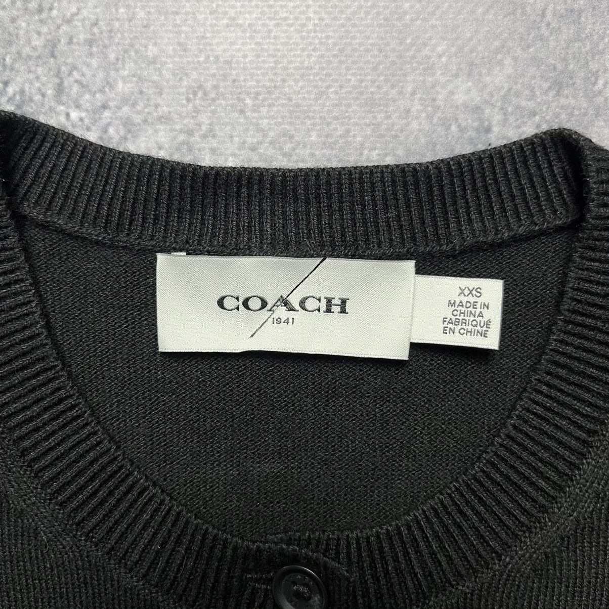 Coach Coach Black Cardigan Sweater Streetwear Luxury Designer Size XXS / US 00 / IT 34 - 5 Thumbnail