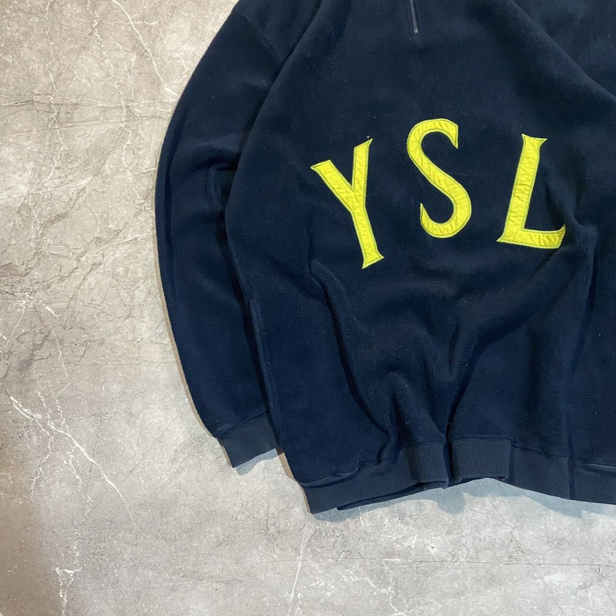 Yves Saint Laurent RARE ! VINTAGE YVES SAINT LAURENT YSL BIG LOGO FLEECE 00s Size US XL / EU 56 / 4 - 3 Thumbnail