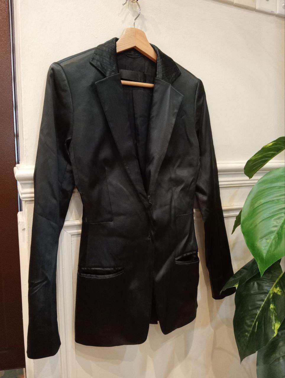 Haider Ackermann HAIDER ACKERMANN STRETCH ACTATE BLAZER - SIZE 34 BLACK Size XXS / US 00 / IT 34 - 6 Thumbnail