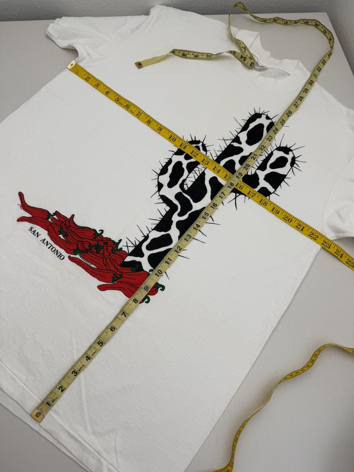 Vintage Vintage 90s San Antonio Cactus Chili Pepper Graphic Tee XL Size US XL / EU 56 / 4 - 4 Thumbnail