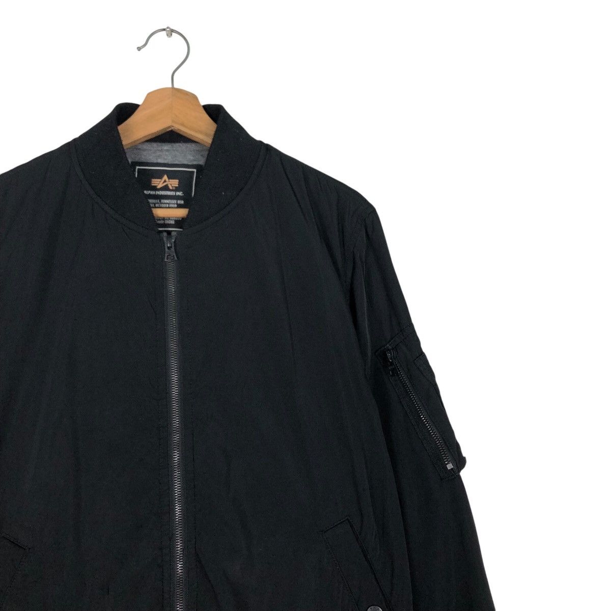 Alpha Industries 📌Vintage Fly Riot Bomber Jacket Biker Alpha Industries Size US L / EU 52-54 / 3 - 7 Thumbnail