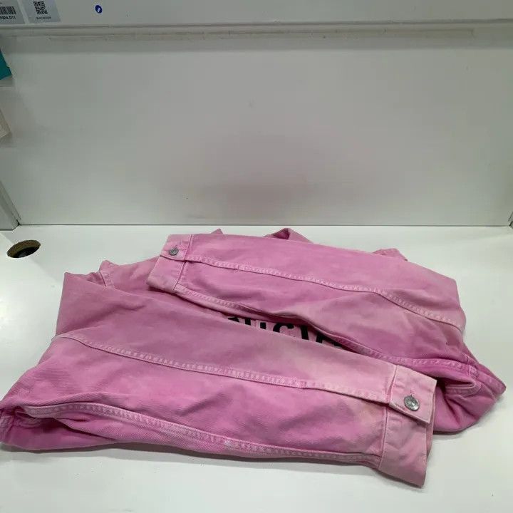 Balenciaga Balenciaga Valentine's Collection Pink Denim Jacket 0079-25 Size M / US 6-8 / IT 42-44 - 6 Thumbnail