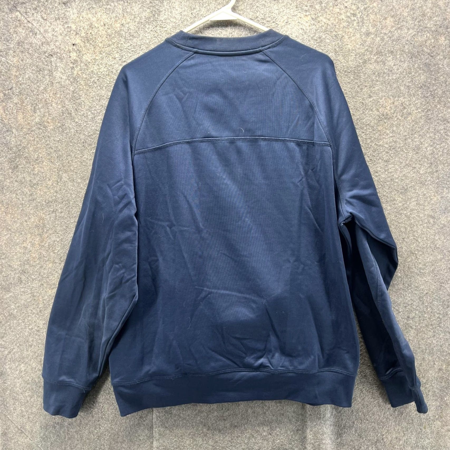 Vintage Greg Norman Sweatshirt Mens L Blue Attack Life Shark Golf Crewneck Pullover Size US L / EU 52-54 / 3 - 2 Thumbnail