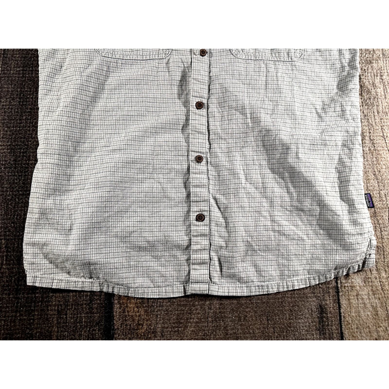 Patagonia Patagonia Men's Back Step White Green Striped Shirt Sz Large Size US L / EU 52-54 / 3 - 3 Thumbnail