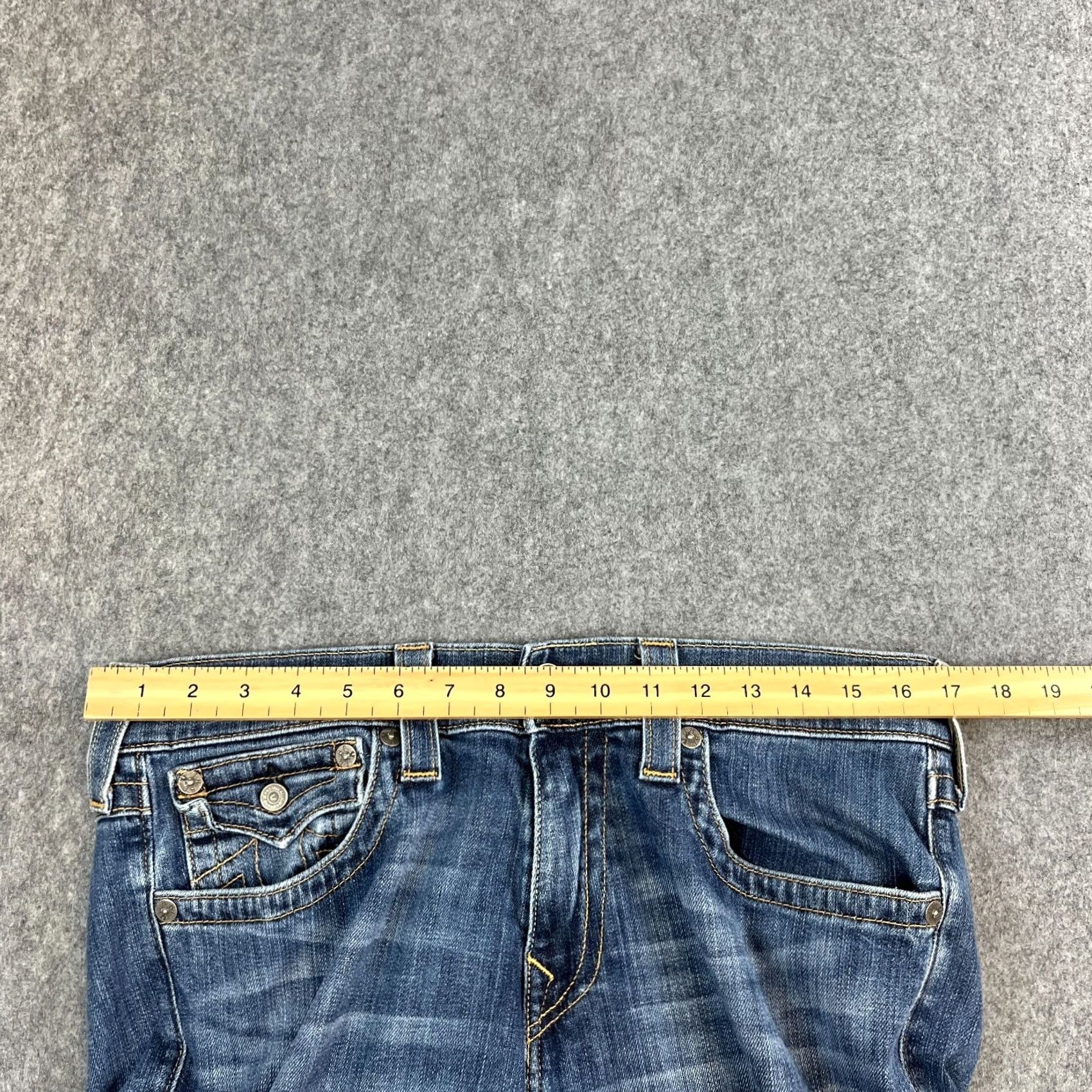 True Religion True Religion Jeans Slim/Relaxed Straight 34 32 Blue Ricky Denim 5-Pocket Mens Shoes Size US 34 / EU 50 - 6 Thumbnail