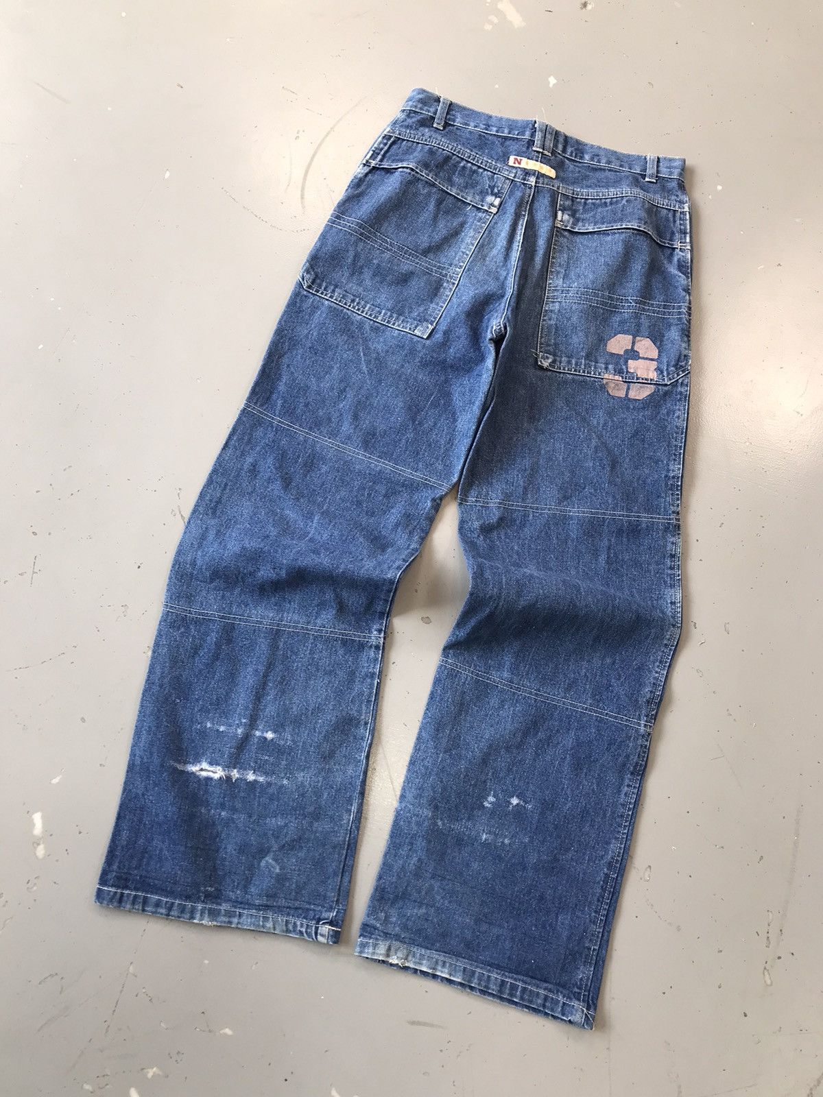Vintage Vintage tissaia straight fit double knee denim Size US 28 / EU 44 - 8 Thumbnail