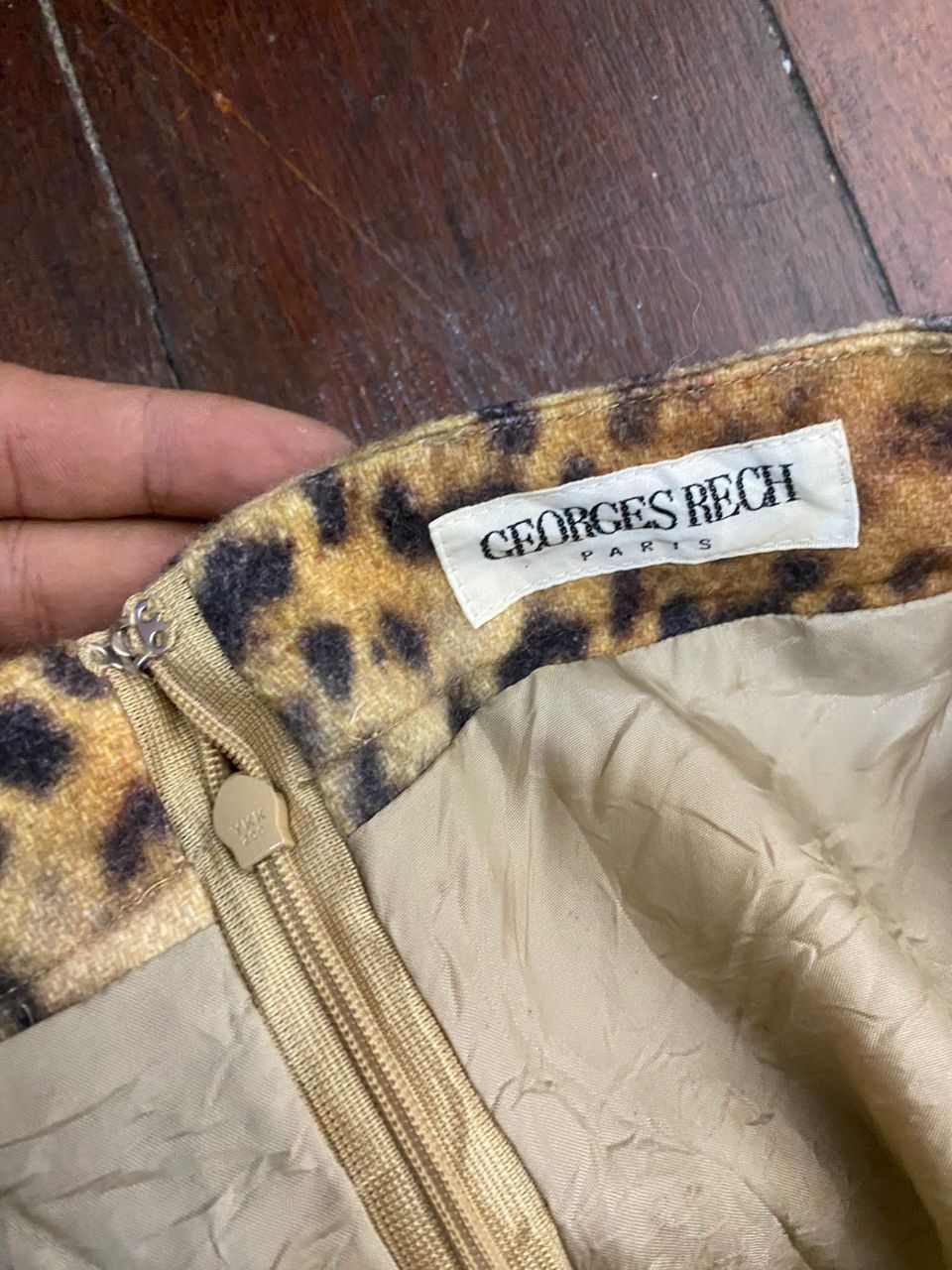 Designer × Japanese Brand Leopard skirt by georges rech Size 32" / US 10 / IT 46 - 8 Thumbnail