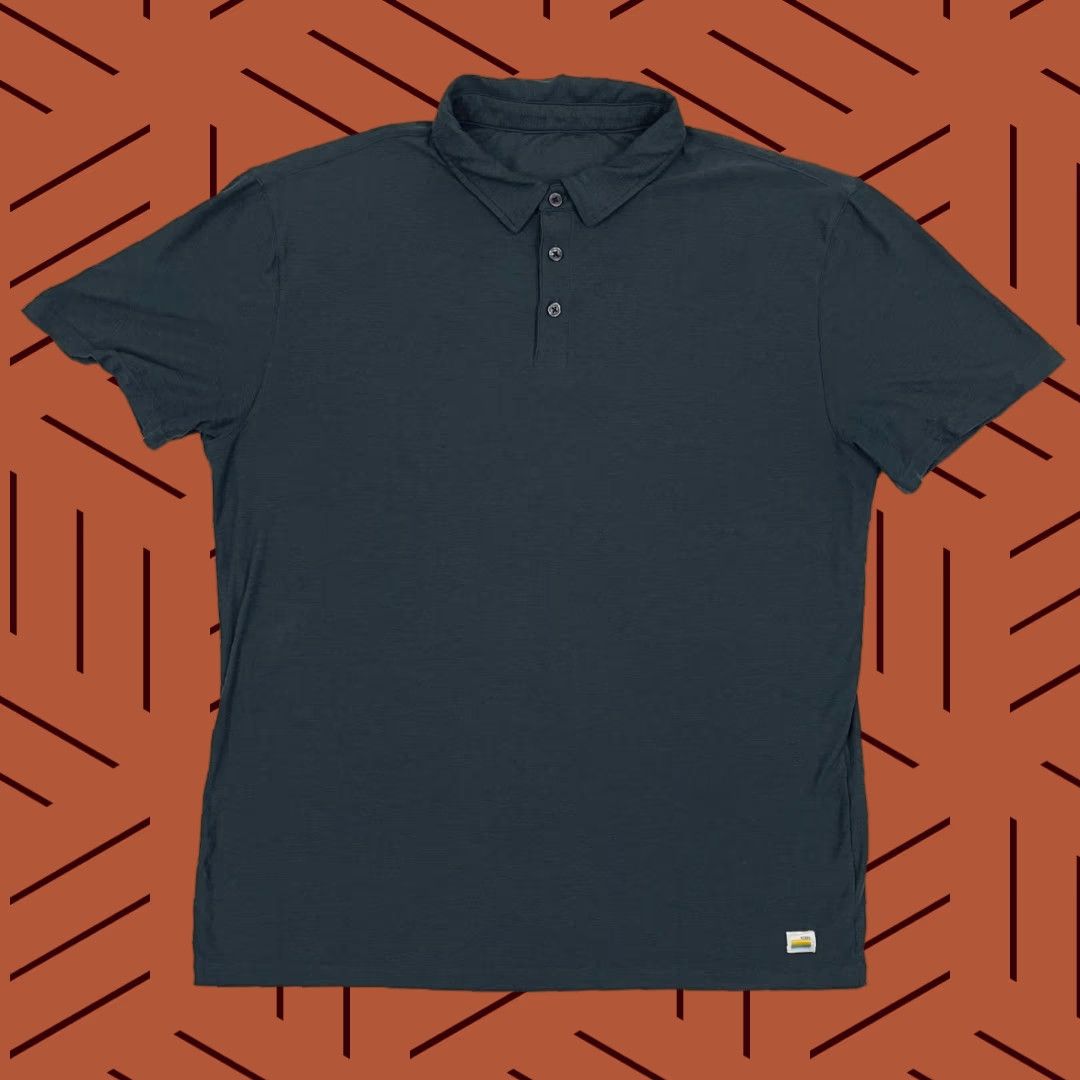 Vuori Vuori Strato Tech Polo Shirt Men L Navy Blue Active Golf Performance Casual Size US L / EU 52-54 / 3 - 1 Thumbnail
