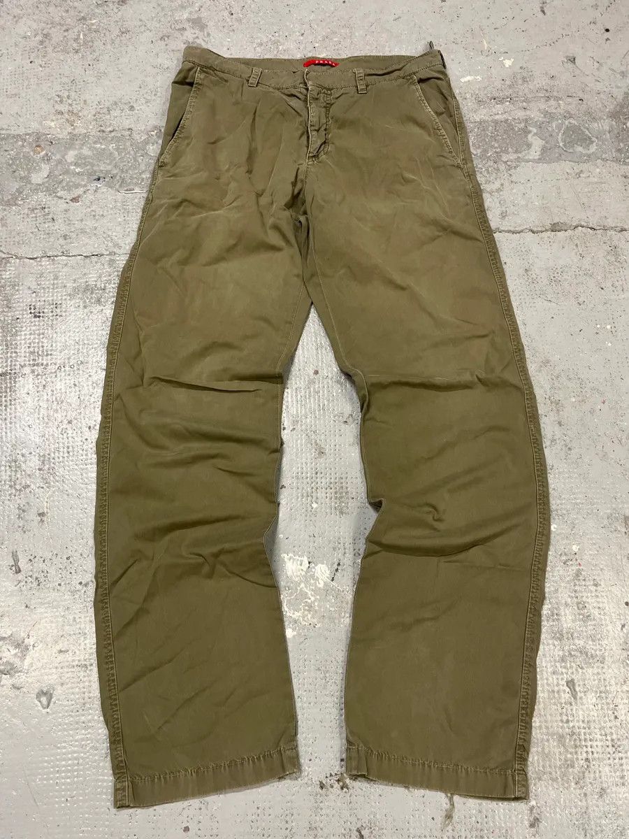 Prada 2000s Prada Green Military Pants Size US 32 / EU 48 - 1 Thumbnail