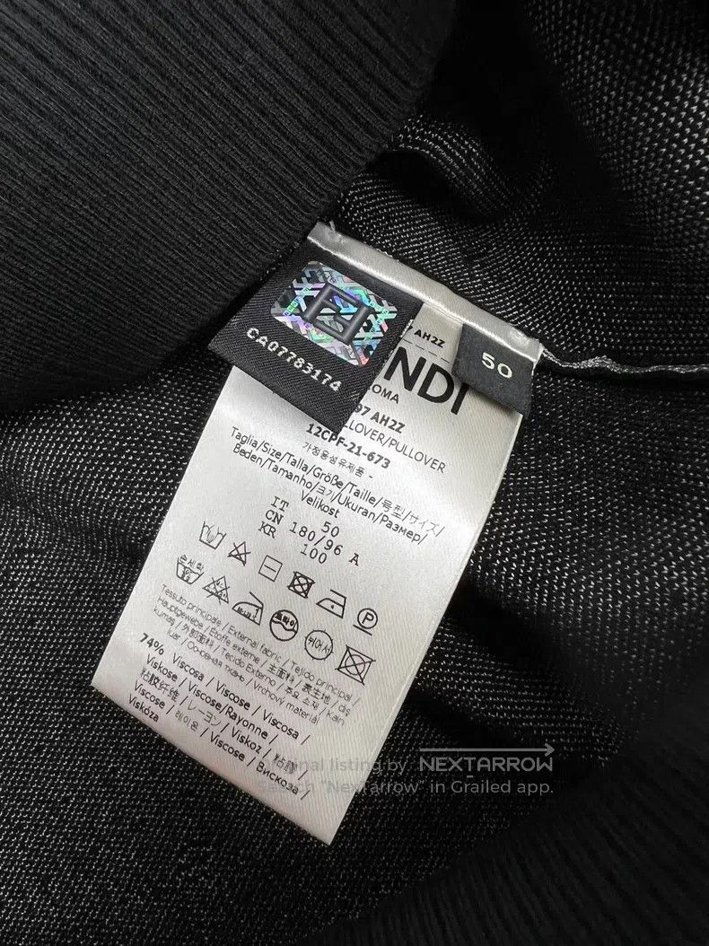 Fendi Fendi Logo Embroidered Sweater, Full Body Logo Embroidery Size US M / EU 48-50 / 2 - 6 Thumbnail