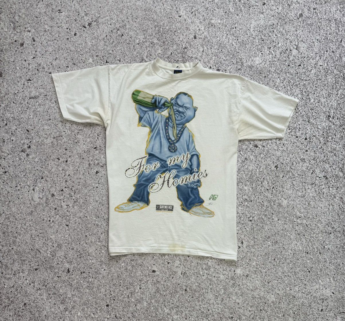 Affliction × Rap Tees × Vintage Vintage 2006 Give Me Face For My Homies Rap T-Shirt Hype Y2K Size US XL / EU 56 / 4 - 2 Thumbnail