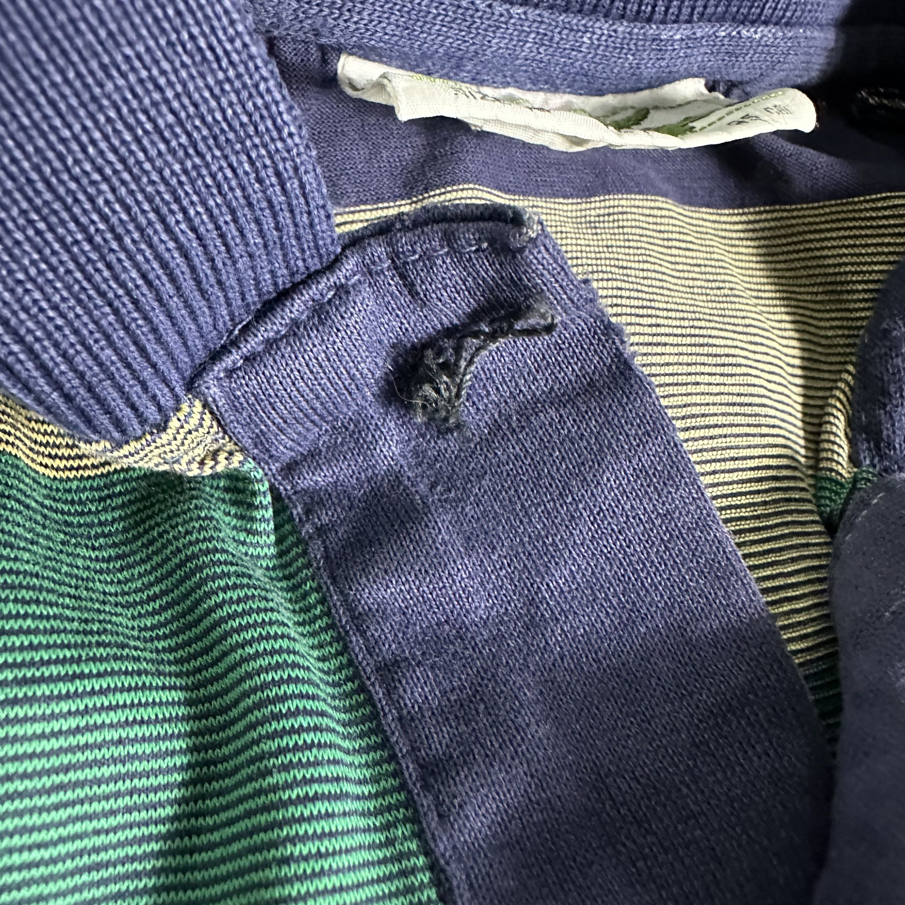 Japanese Brand 🔥RARE🔥Vtg Chemise Lacoste Multicolor Striped Polo Shirt Size US XXS / EU 40 - 6 Thumbnail