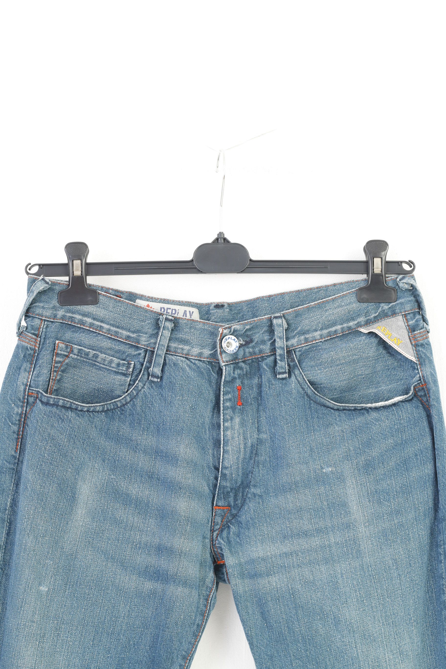 Replay Replay Men 33 Trousers Blue Cotton Denim 10189 Size US 33 - 2 Thumbnail
