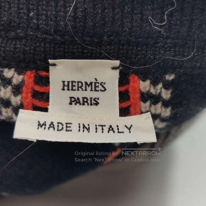 Hermes Hermes Gezi Flower Cashmere Plaid Colorful Knit Sweater wi Size XS / US 0-2 / IT 36-38 - 3 Thumbnail