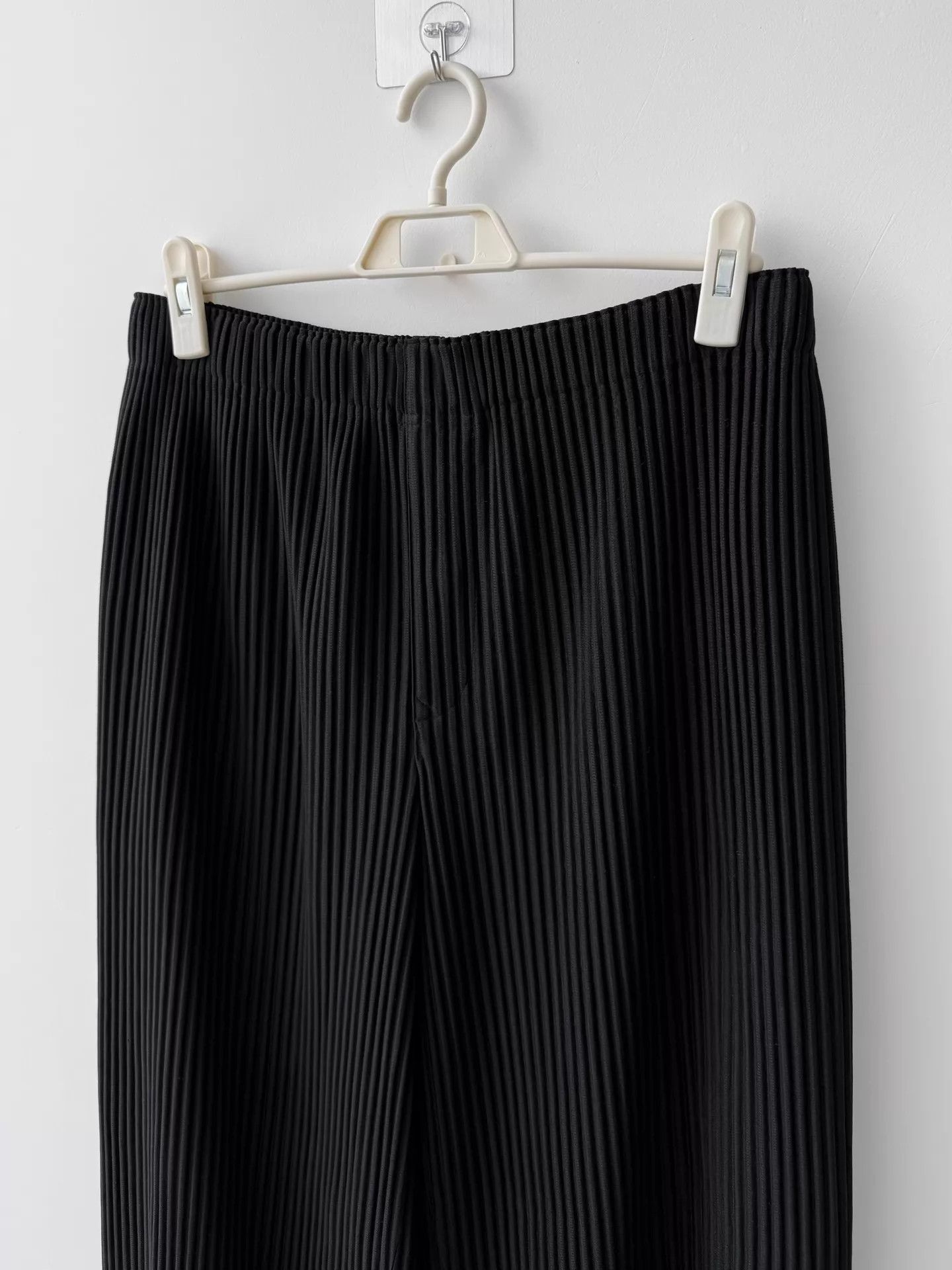 Homme Plisse Issey Miyake Homme Plissé Issey Miyake Black Wide-Leg Pants 3 Size US 34 / EU 50 - 4 Thumbnail
