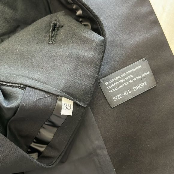 Ralph Lauren Black Label Palrh Lauren Black Label Wool 2 Pc Tuxedo Suit Evening Cockt Size 40S - 11 Thumbnail