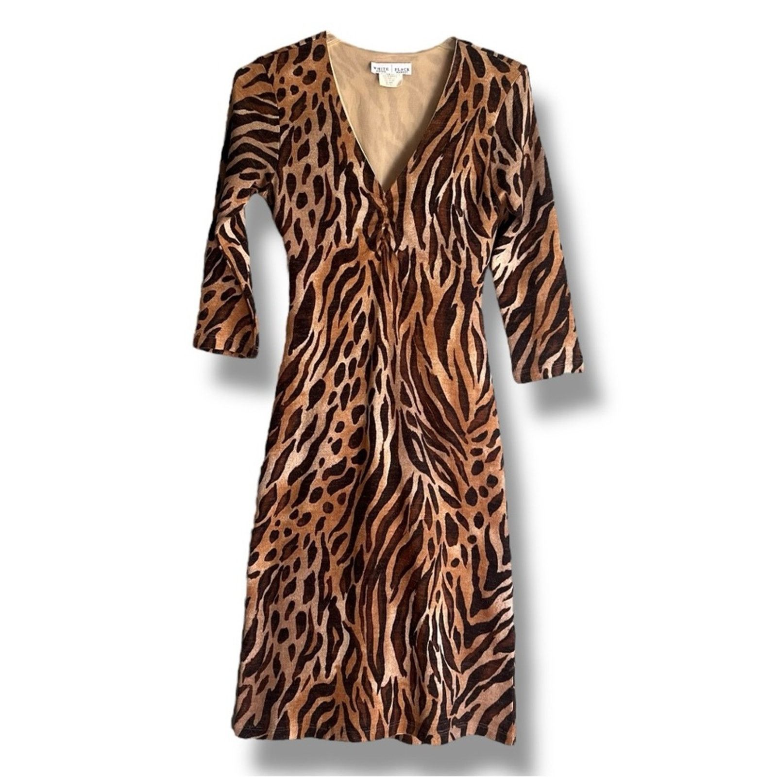 White House Black Market White House Black Market animal print dress Size S / US 4 / IT 40 - 2 Thumbnail
