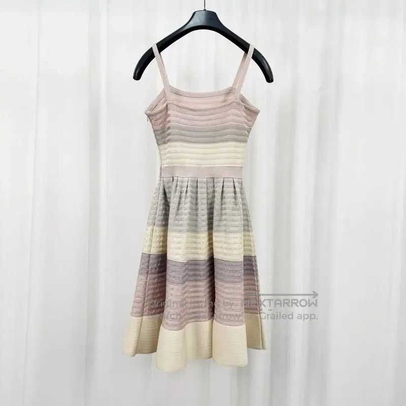 Dior Dior Pleated Silk Sleeveless Dress for Summer . Size S / US 4 / IT 40 - 2 Thumbnail