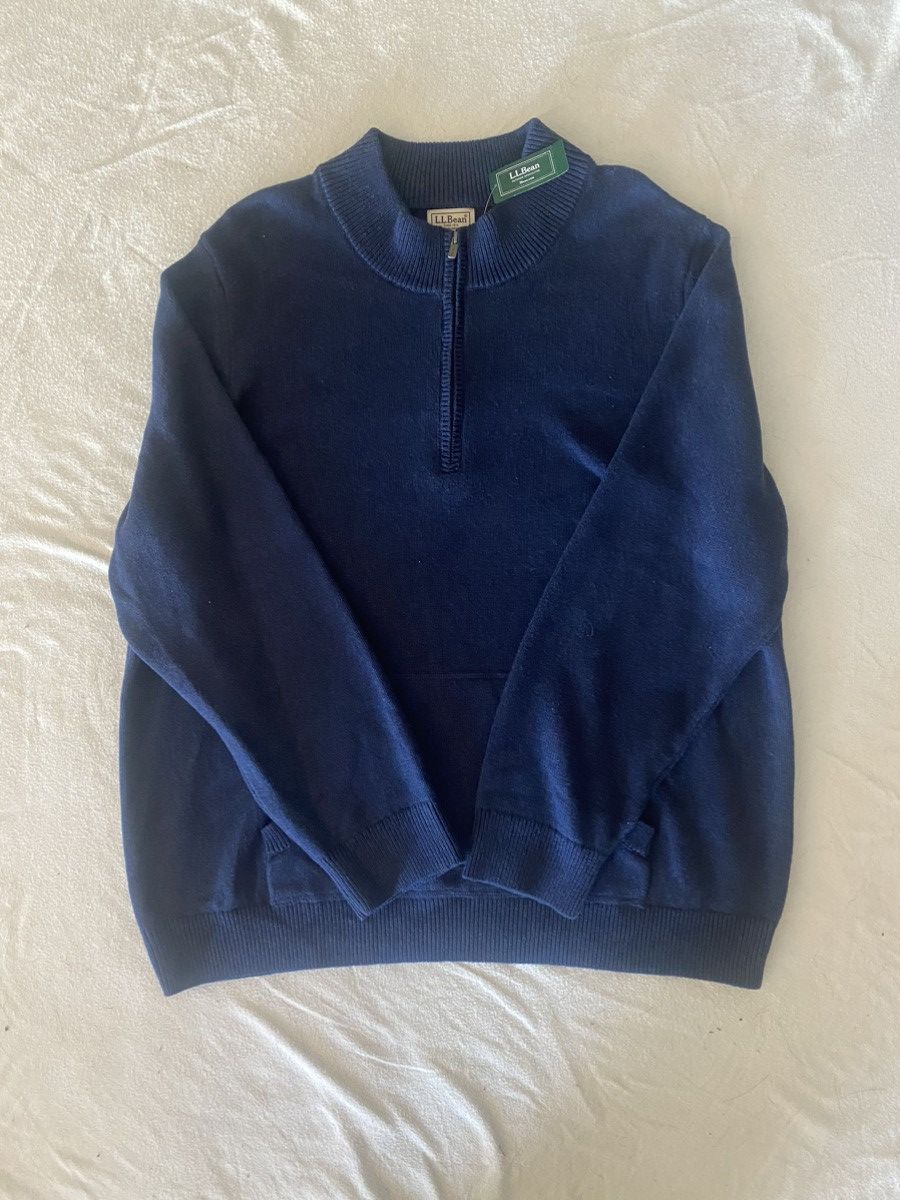 L.L. Bean L. L Bean Quarterzip Sweater w/ Front Pocket Size US XXL / EU 58 / 5 - 1 Thumbnail