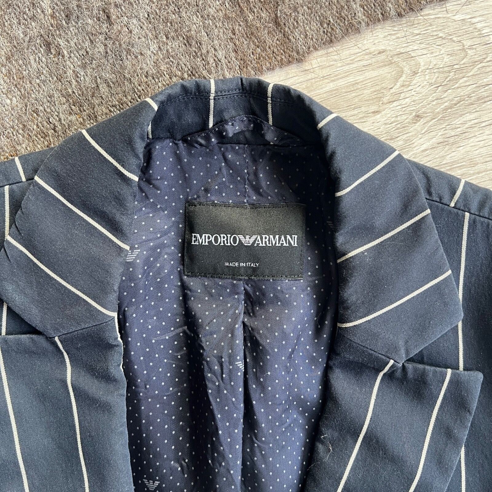 Emporio Armani Emporio Armani Stripped Formal Casual Blazer Jacket 8853AC Size L / US 10 / IT 46 - 3 Thumbnail