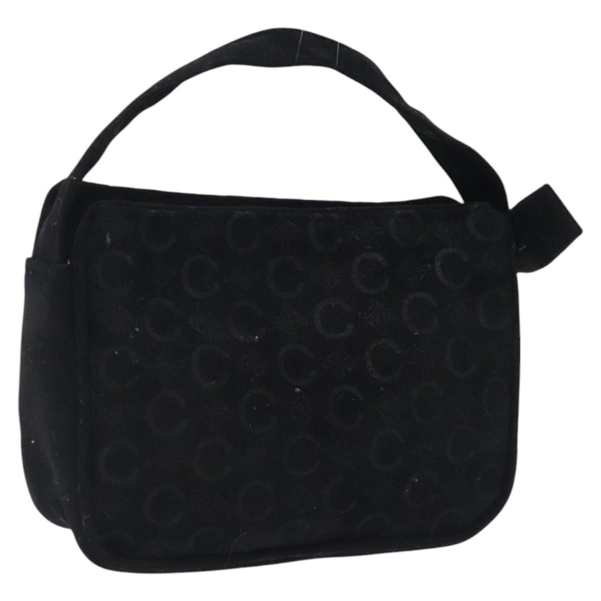 CELINE C MACADAM SUEDE ONE SHOULDER BAG Vintage Céline Suede