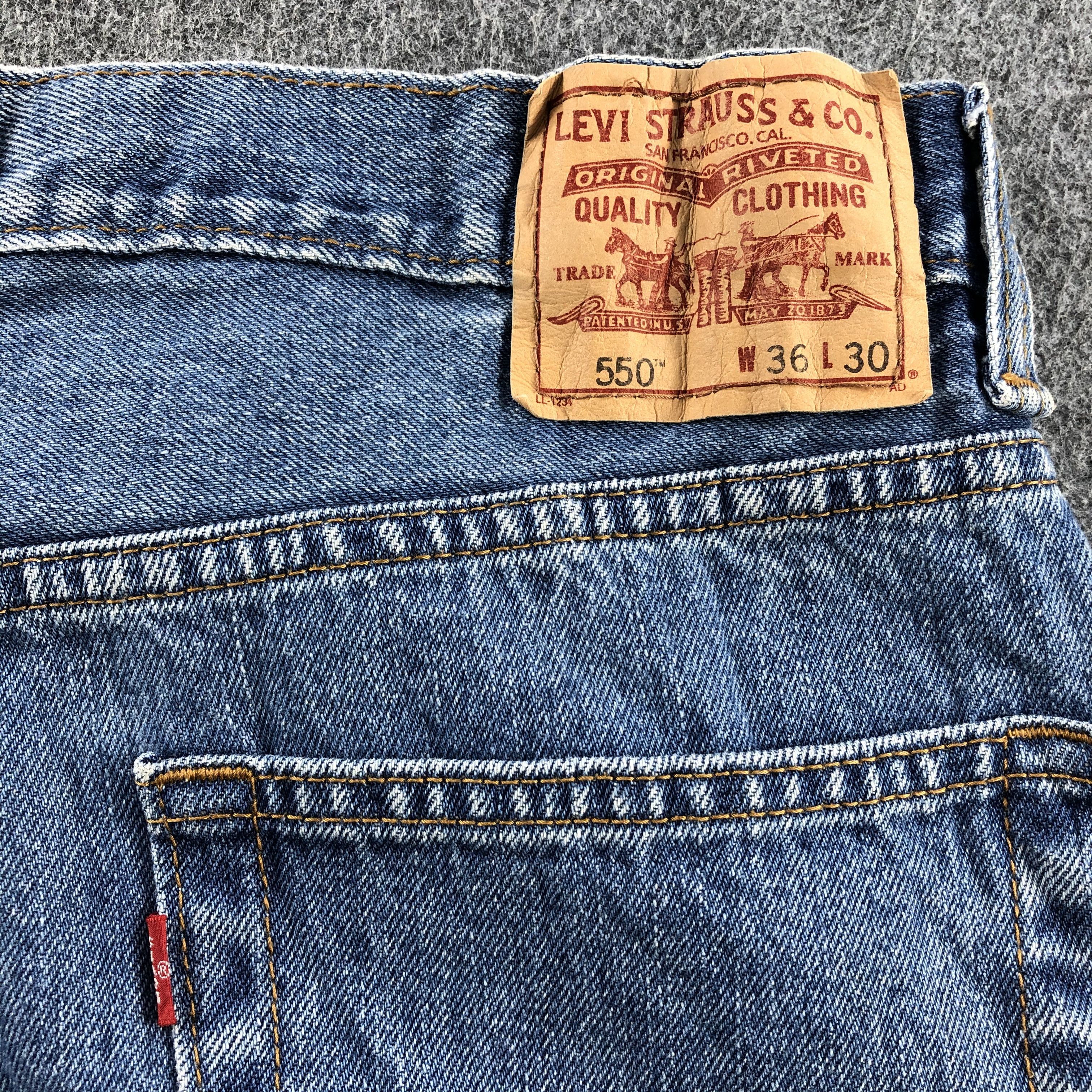 Levi's Vintage Stone Wash Levis 550 Jeans- J1307 Size US 36 / EU 52 - 5 Thumbnail