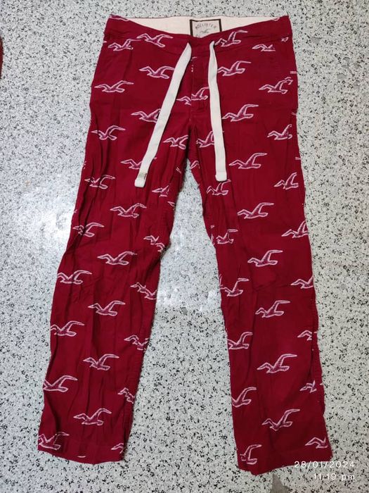 Red Hollister sweatpants