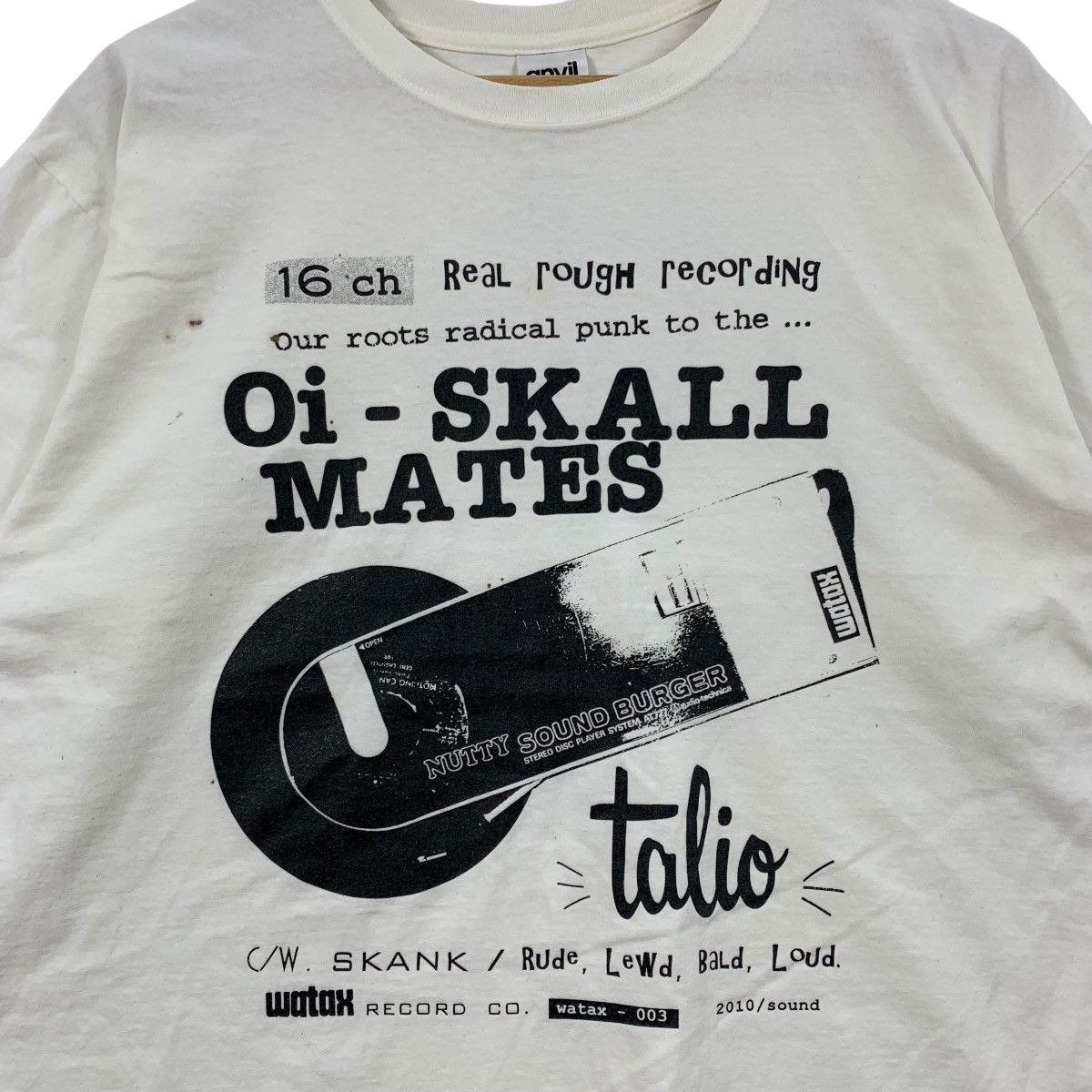 Vintage Vintage OI SKALL MATES Talio Watax Record Real Rough Tshirt Size US L / EU 52-54 / 3 - 3 Thumbnail