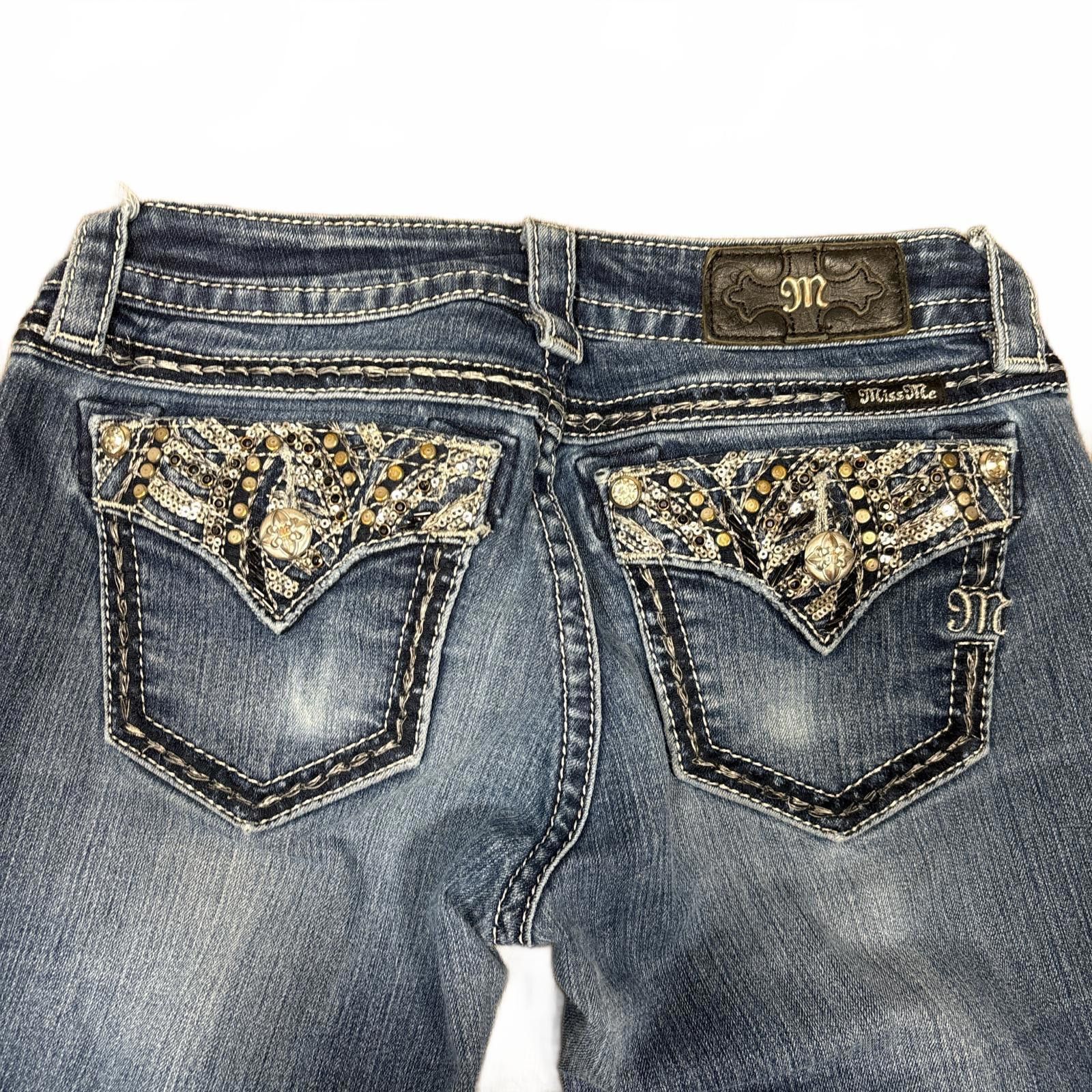 Other y2k miss me distressed studded jeans Size 27" / US 4 / IT 40 - 3 Thumbnail