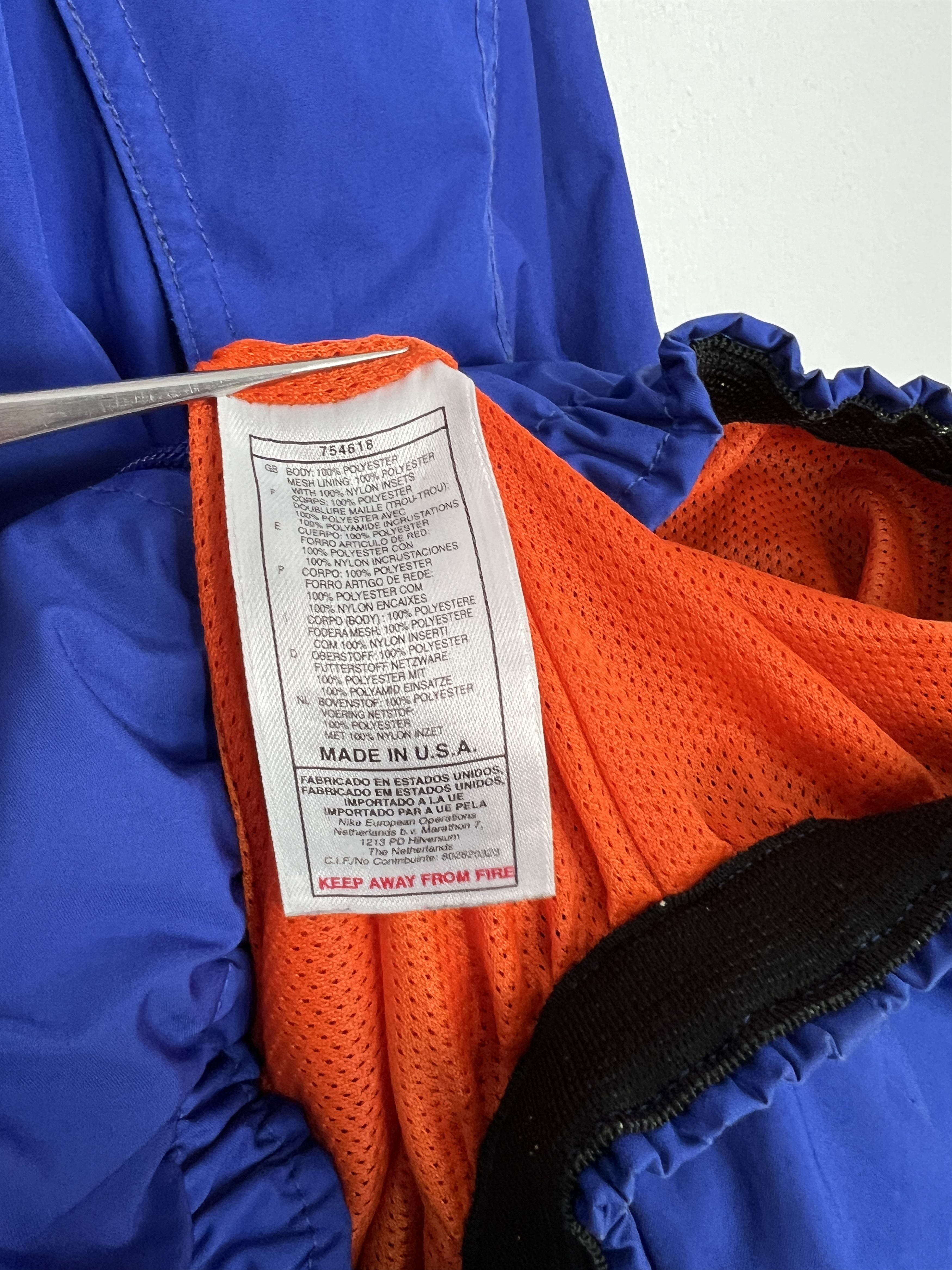 Nike Vintage 90's Nike Netherlands Holland Football Jacket Blue Size US M / EU 48-50 / 2 - 9 Thumbnail