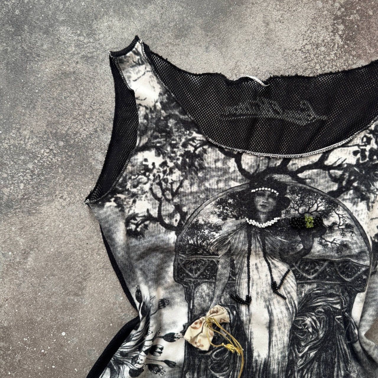 If Six Was Nine Gothic Y2K Vintage Punk Tank Top Size S / US 4 / IT 40 - 3 Thumbnail