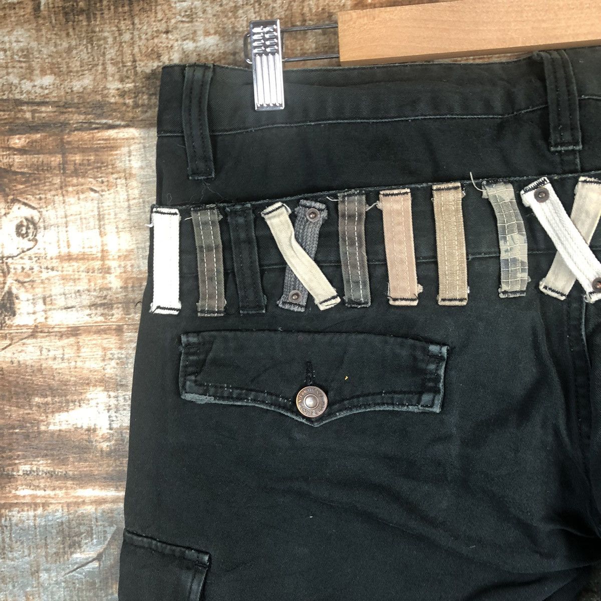 Japanese Brand DL Dominate seditonaries Black Cargo Multipocket Pants #C286 Size US 33 - 15 Thumbnail