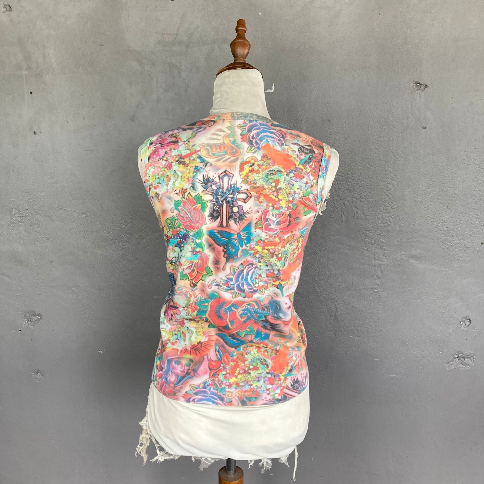 Comme des Garcons S/S04 Ruriko Murayama Tattoo Printed Tank Top Size S / US 4 / IT 40 - 4 Thumbnail