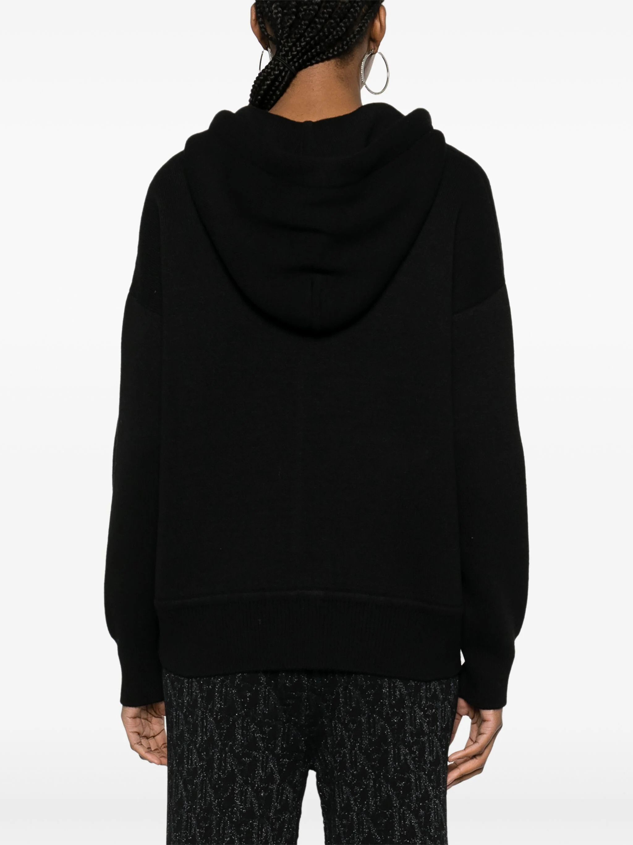 Palm Angels o1s22i1n0824 Palm Knitted Hoodie in Black Size XS / US 0-2 / IT 36-38 - 4 Thumbnail