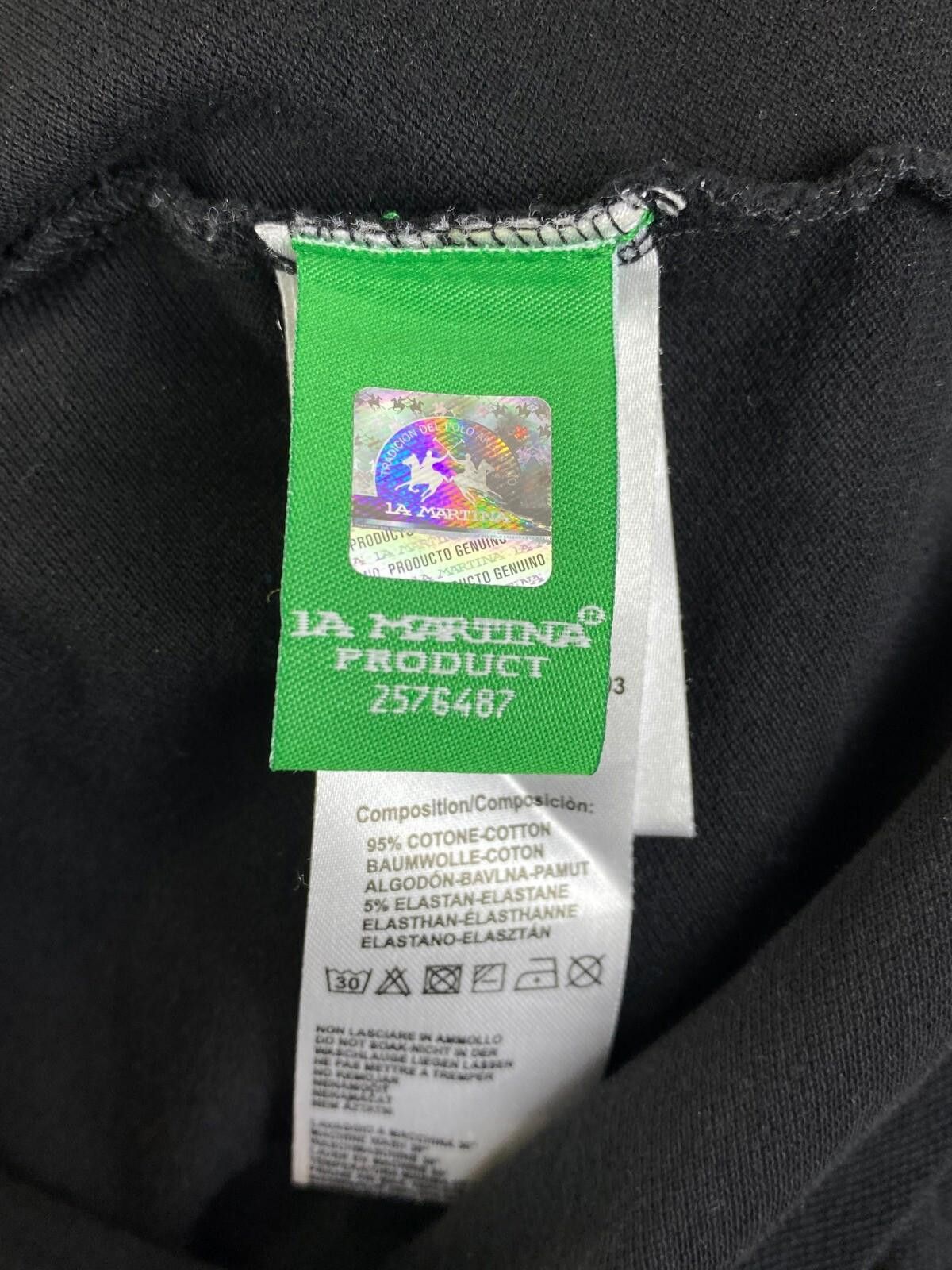 La Martina La Martina Argentina Black Solid Rugby Polo Shirt Size L Size US L / EU 52-54 / 3 - 12 Thumbnail