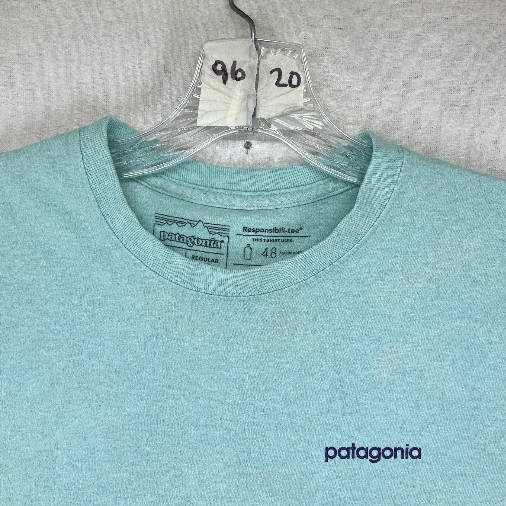 Patagonia Patagonia T-Shirt Shirt Men Small Short Sleeve Icy Blue Mountain Graphic Responsibili-Tee Crew Neck Size US S / EU 44-46 / 1 - 6 Thumbnail